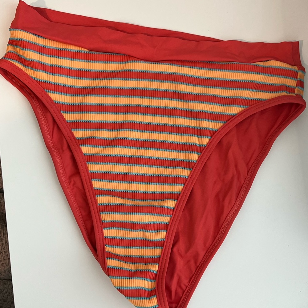 L Space high leg/high rise bikini bottoms